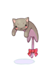 Brown Drooping Kitty
