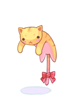Yellow Drooping Kitty